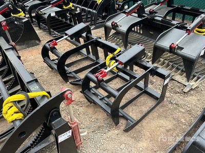 All-Star 72 in Skid Steer Root Rake Grapple