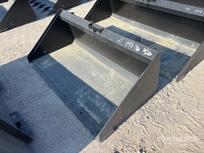 Mid-State 60 in Low Profile Skid Steer Bucket (Unused)