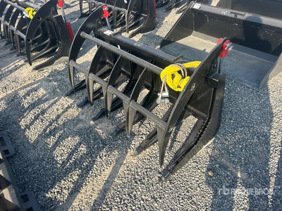 Mid-State 60 in Skid Steer Root Rake (Unused)