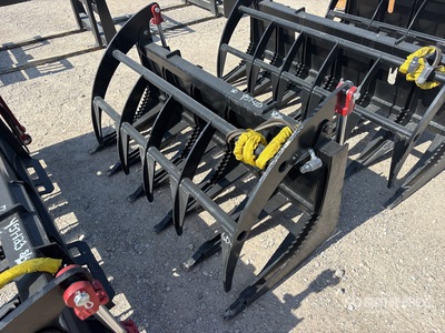 Mid-State 60 in E-Series Skid Steer Root Rake (Unused)