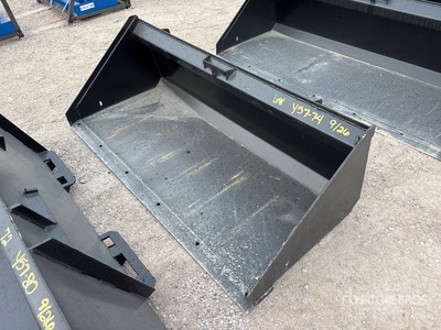 Mid-State 68 in Low Profile Skid Steer Bucket (Unused)