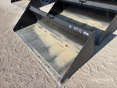 Mid-State 78 in Low Profile Skid Steer Bucket (Unused)
