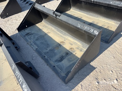 Mid-State 72 in Low Profile Skid Steer Bucket (Unused)