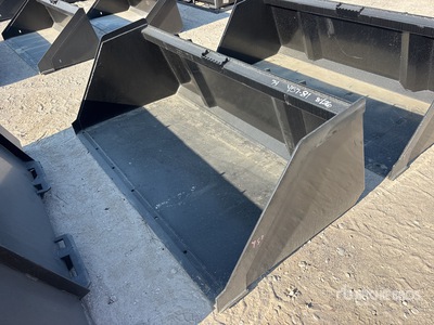 Mid-State 74 in Snow & Litter Skid Steer Bucket (Unused)
