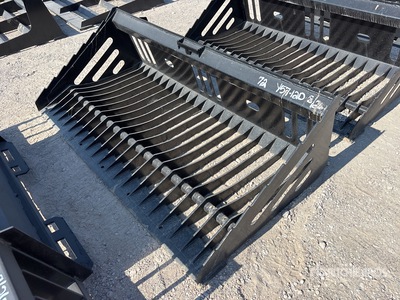 All-Star 72 in Rock Skid Steer Bucket (Unused)