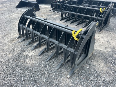 All-Star 84 in Heavy Duty Skid Steer Root Rake (Unused)