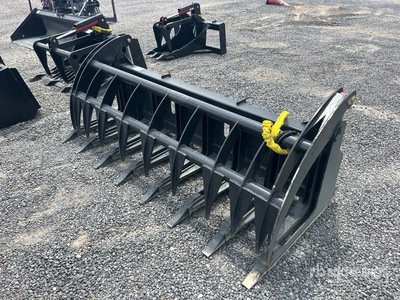 All-Star 84 in Heavy Duty Skid Steer Root Rake (Unused)