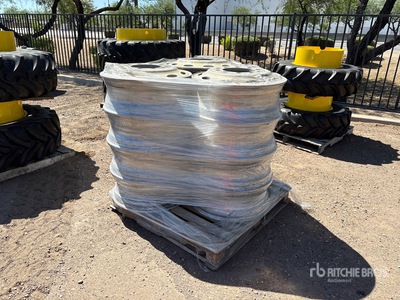 Quantity of (12) Alcoa Aluminum 24.5 Truck/Trailer Wheels