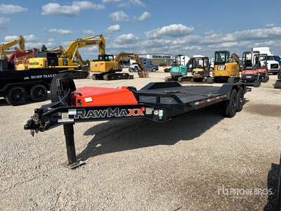 2026 RAWMAXX FYH22BP14K 22 ft T/A Przyczepa z pokładem uchylnym