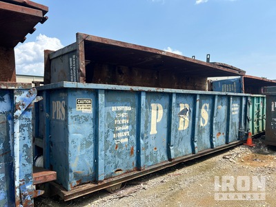 Quantity of (2) 22 ft 30 cyd Roll-Off Container
