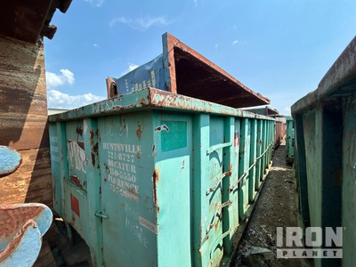 Quantity of (2) 22 ft 30 cyd Roll-Off Container
