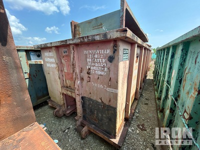 Quantity of (2) 22 ft 30 cyd Roll-Off Container