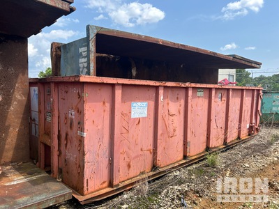 Quantity of (2) 22 ft 30 cyd Roll-Off Container