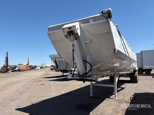 1995 35 ft T/A Frameless Demolition End Dump Trailer