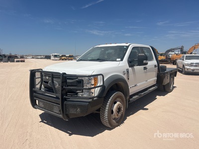 2017 Ford F-450 XL 4x4 Crew Cab Flatbed Truck