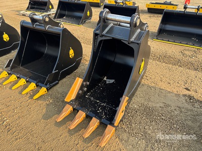 Dynamic Entities 24 in Digging Graafmachine Bak - Fits 50 mm Cat 307/308, Komatsu PC78/88 Deere/Hitachi 75/85 Case, New Holland, Kobelco SK80 Bobcat E80