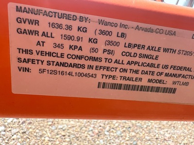 2020 Wanco Solar Arrow Board