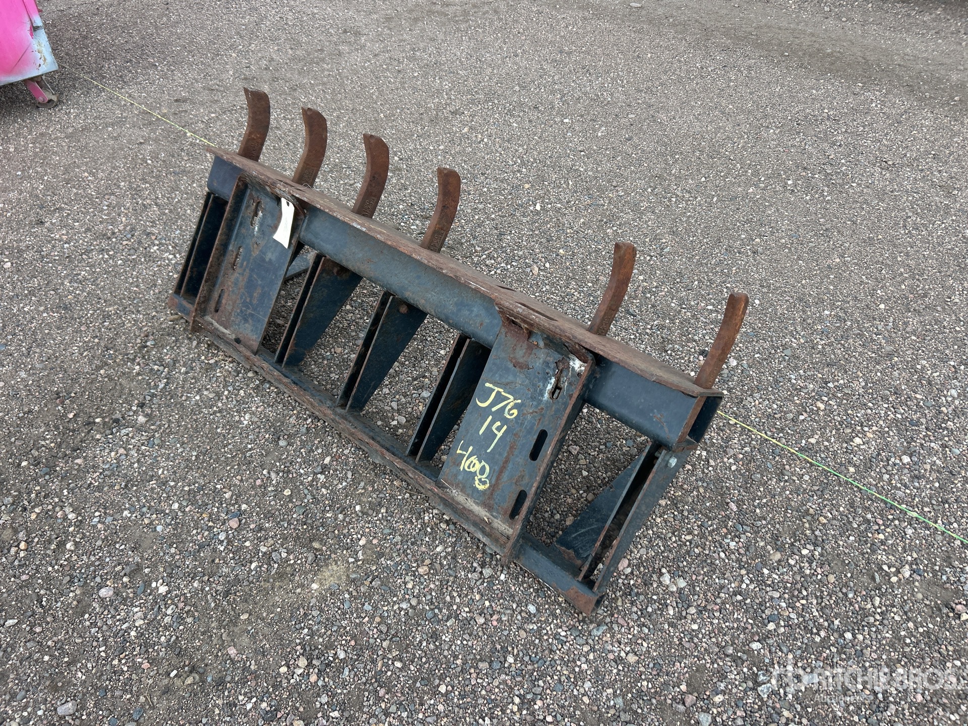 60 In Skid Steer Root Rake