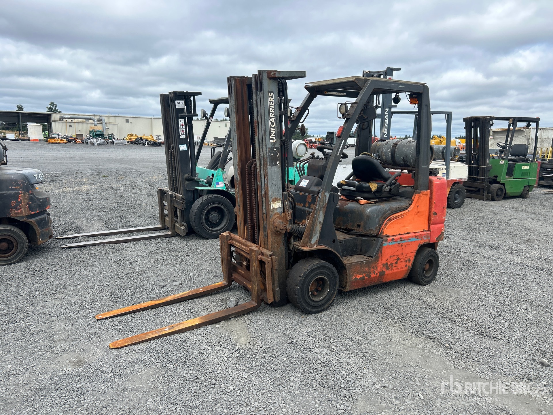 2014 UniCarrier 4100 lb Cushion Tire Forklift