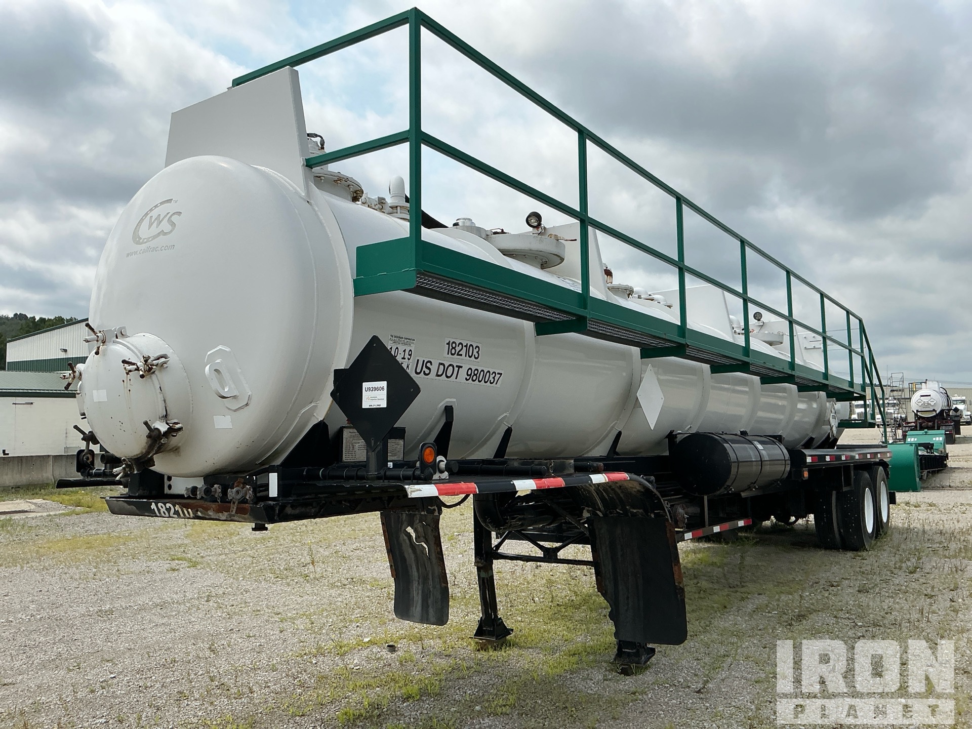 2012 Keystone Oilfield Fabrication LGT-5000 5000 gal T/A Gel Transport Tanker Trailer