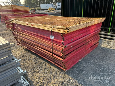 Quantity of (37) 8 ft x 6 ft Site Fence