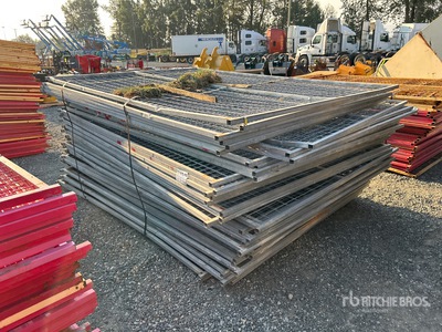 Quantity of (49) 8 ft x 6 ft Site Fence