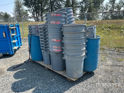 Quantity of (64) Garbage Cans