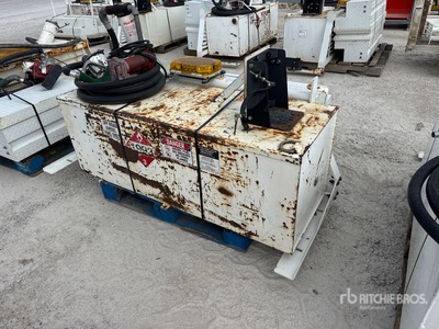 (1) Weston Headache Rack, (2) Weatherguard toolboxes, (1) 100-gallon Fuel tank w/pump