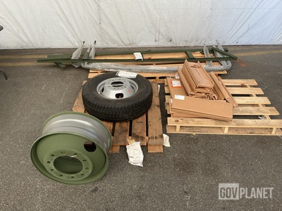 (25) Non-Skid Metallic Treads, (1) Wheel & Assorted Items