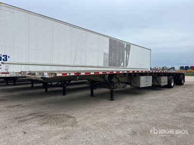 2015 Fontaine 48 ft T/A Spread Axle Pritsche Anhänger