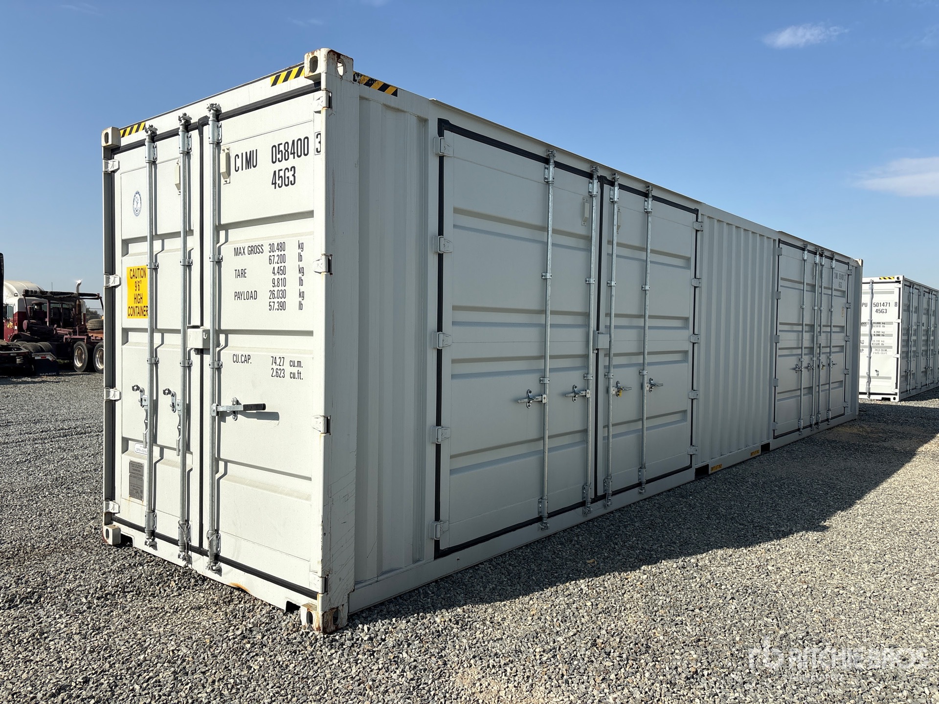 2026 40 ft High Cube Multi-Door Storage Container