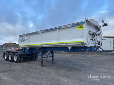 2005 Tristar 6.5 m Tri/A B-Double Lead Side Dump Trailer