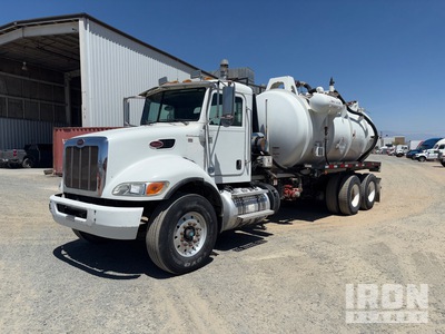 2012 Super products 1113 on 2013 Peterbilt 348 6x4 Vacuum Tanker Truck