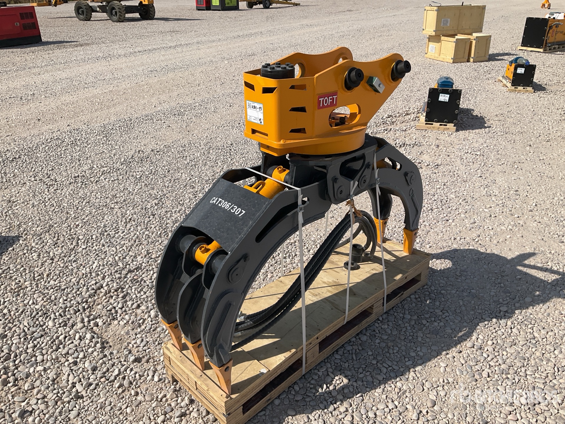 2026 TOFT TOFT04G fits to 4-8 ton excavator Excavator Grapple (Unused)