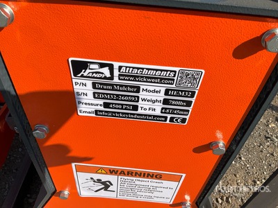 2026 Handy HEM32 Excavator Mulcher (Unused)