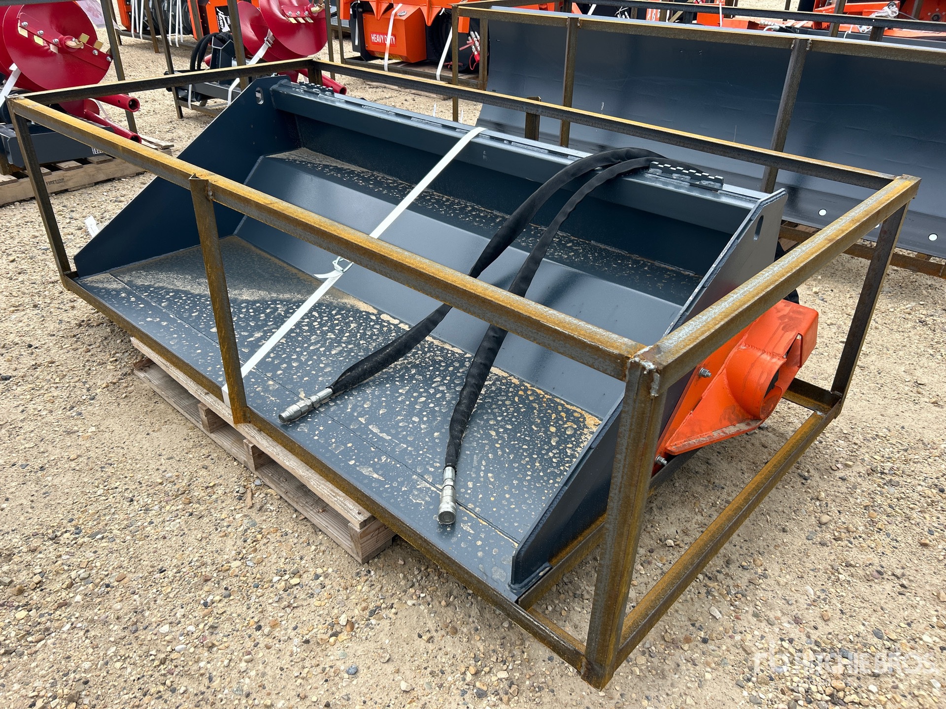 2026 Handy HNHB78 78 in Q/C Multi-Purpose Power Rake Skid Steer Bucket (Unused)