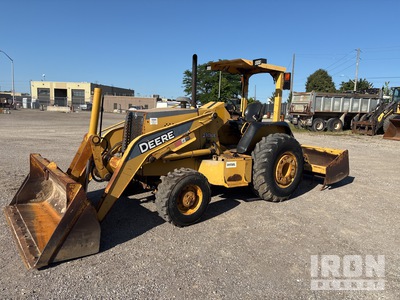 2007 John Deere 210LE 4WD w/rear box scraper and scarifier ユーティリティトラクター