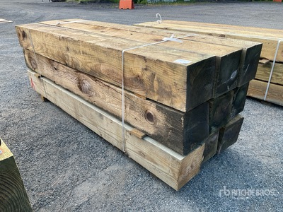 Quantity of (9) 12 x 12 x 10 Ft Surplus Pressure Treated Bois de construction