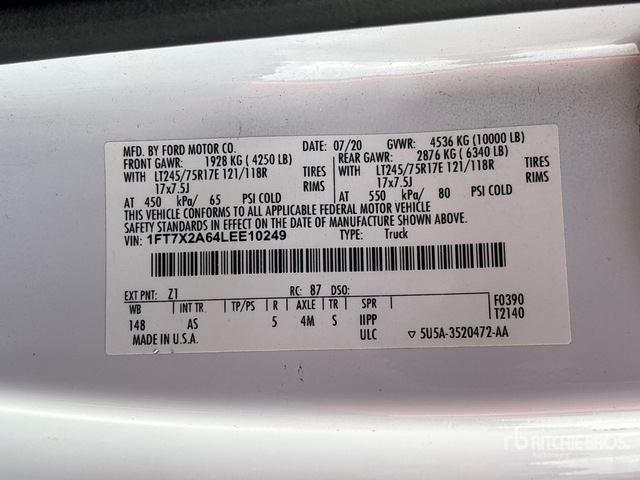 1FT7X2A64LEE10249 2020 photo no. 1
