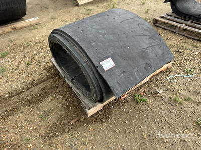 27 in x 50 ft Steel Belted Rubber Tapis de convoyeur