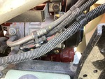 Engine with A/C Compressor
