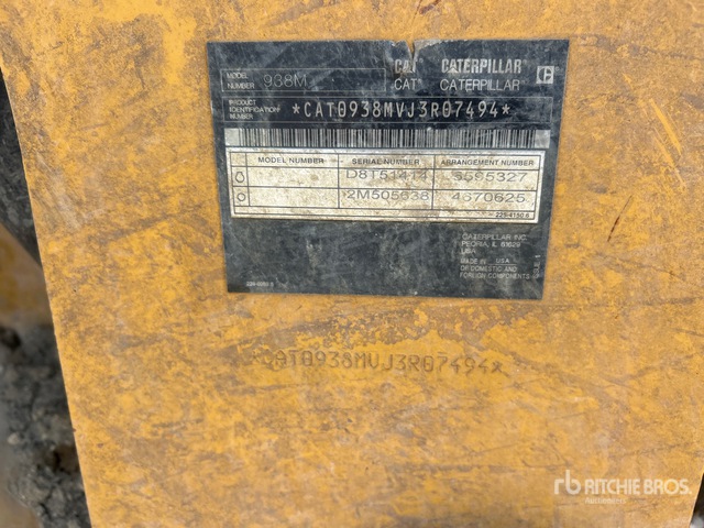2019 Cat 938M Wheel Loader