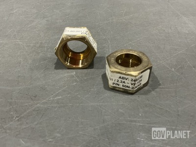 (2) CPV Manufacturing 50N-2-NAB Union Nuts