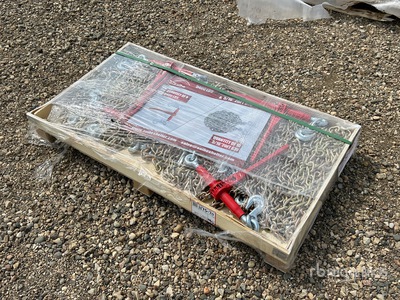 Quantity of (5) 2026 Suihe BC-5400 5400 lb Ratchet Binders & (10) 20 ft Chains (Unused)