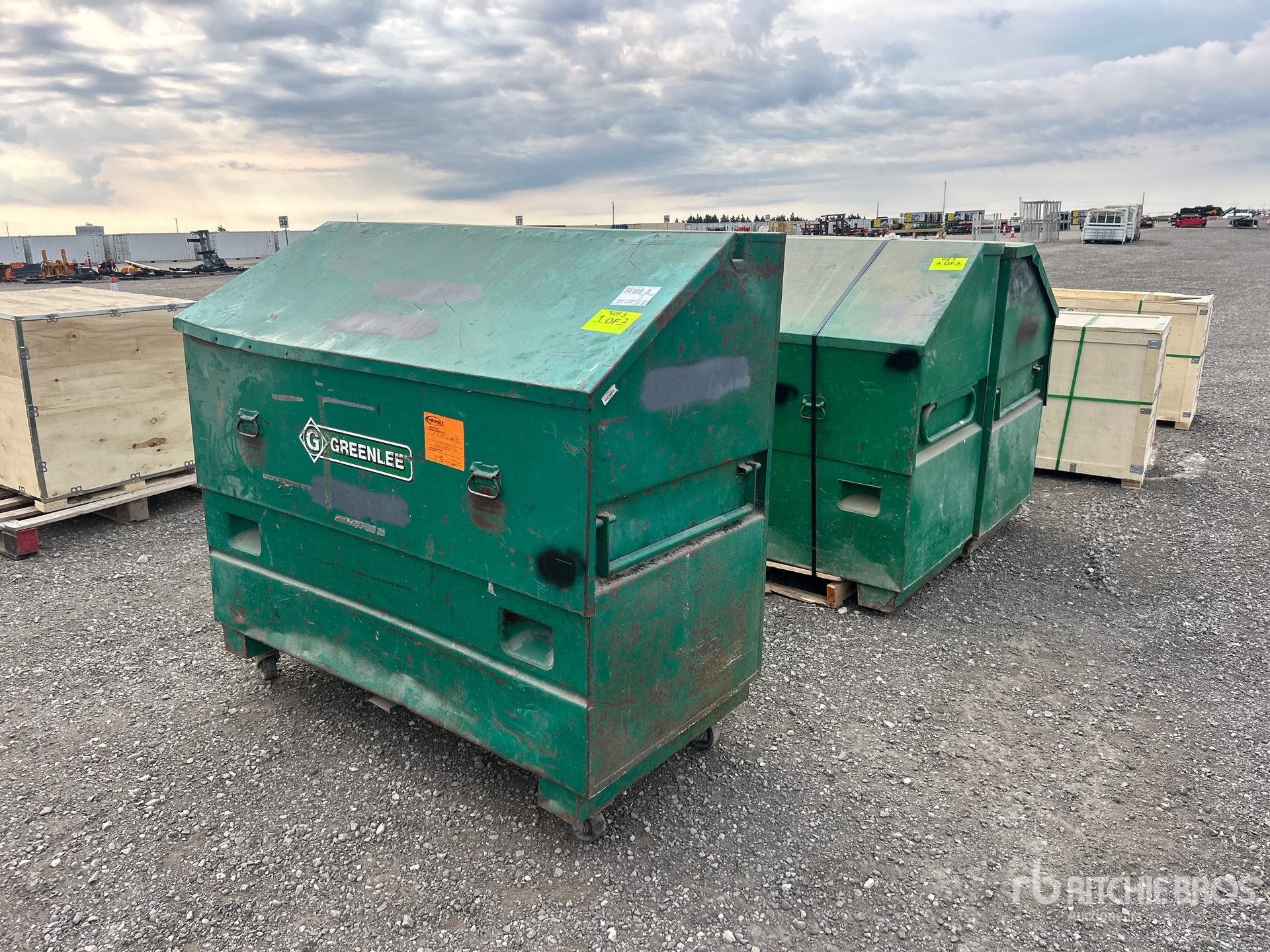 Quantity of (3) Greenlee 2448 Job Site Box