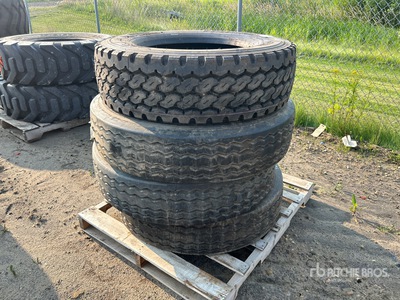 Quantity of (3) Toyo 11R22.5 (1) Bridgestone 275/70R22.5 Tires