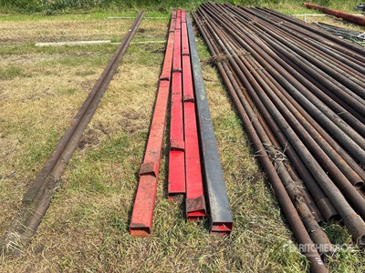 Quantity of (4) 30 ft Steel Mounting Rails