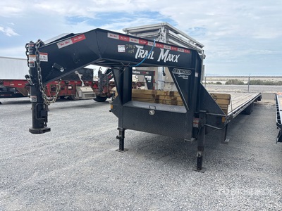 2025 Trailmax Max27-40 7000 lb 40 ft T/A Gooseneck مقطورة مسطحة