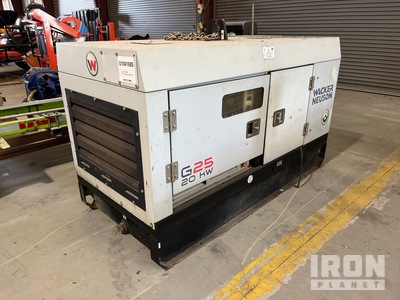 Wacker Neuson G25 19.5 kW Skid-Mounted Generator Set (Inoperable)