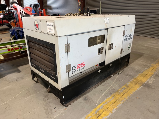 Wacker Neuson G25 19.5 kW Skid-Mounted Generator Set (Inoperable)